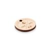 Llaveros de madera moneda carro personalizados