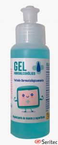 Botella gel hidroalcohlico higienizante manos 100 ml