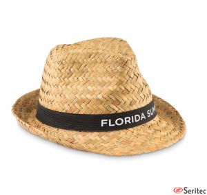 Sombrero personalizable de paja natural
