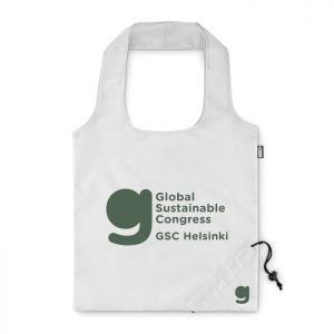 Bolsa personalizable ecolgica PET reciclado de la compra plegable