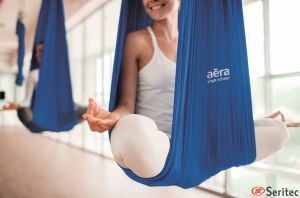Hamaca de aero yoga / pilates publicitaria