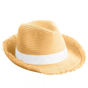Sombrero de paja con cinta personalizada