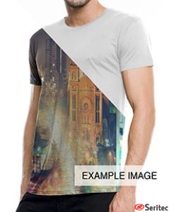 Camiseta hombre manga corta personalizable por sublimacin