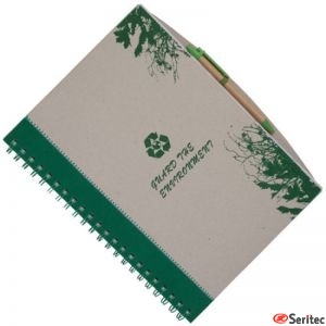 Cuaderno reciclado tamao A4 personalizado