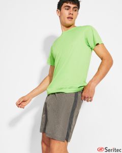Pantaln corto de deporte con dos tejidos personalizado