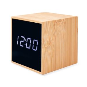 Reloj despertador cuadrado con alarma y temperatura publicitario