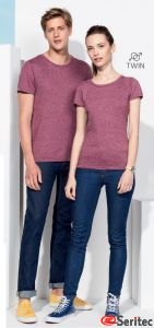 Camiseta personalizable manga corta disponible corte de mujer y hombre en varios colores