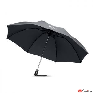Paraguas plegable y reversible publicitario de 23