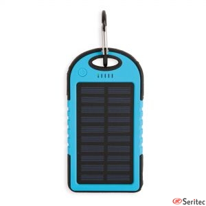 Batera externa solar para dos dispositivos personalizada