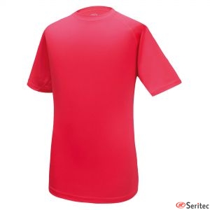 Camiseta dry & fresh  roja para hombre personalizada
