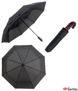 Paraguas negro publicitario