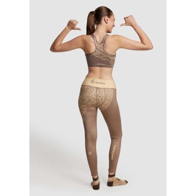 Leggings de yoga sublimados de cintura alta
